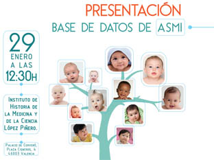 Fragmento del cartel de la presentación de la base de datos.